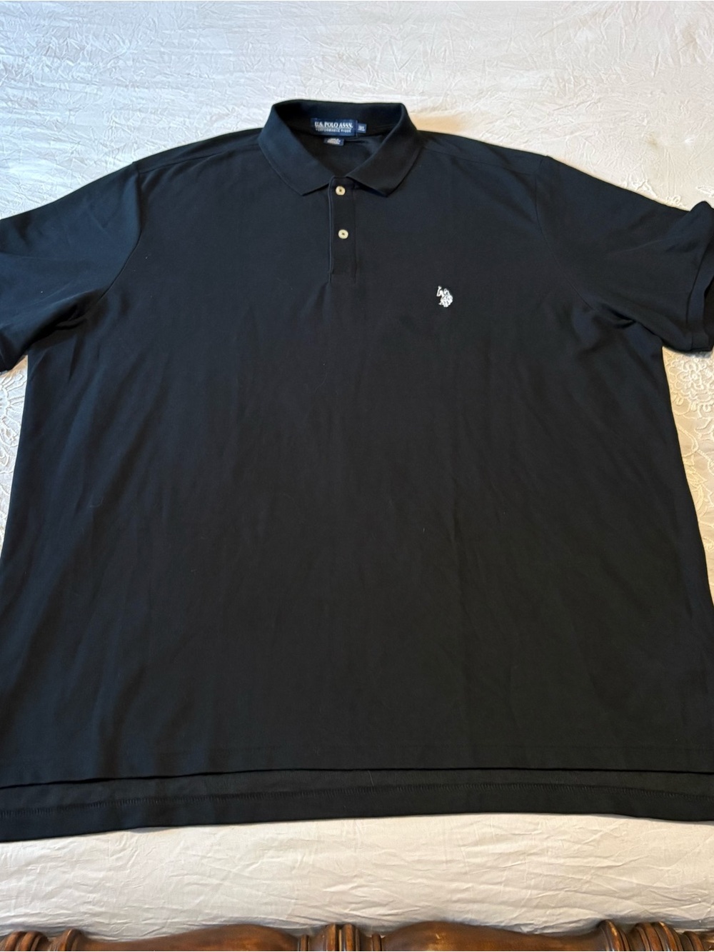 U.S. Polo Assn. Black Polo Shirt with Embroidered Chest Logo